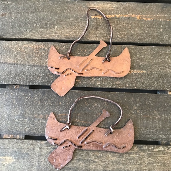 Brown Rustic Metal Ornaments Country Farmhouse Decor Bundle of 11 - Picture 11 of 14